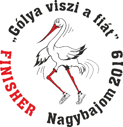 gyólya viszi a fiát logó